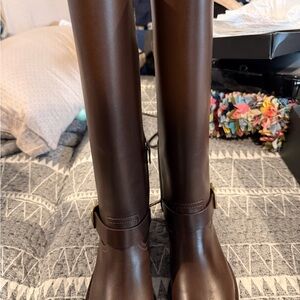Coach Dark Brown Over-the-Knee Riding Boots